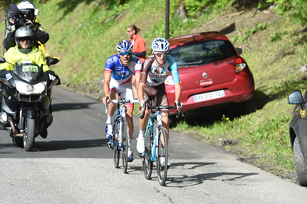 Thibaut Pinot and Romain Bardet